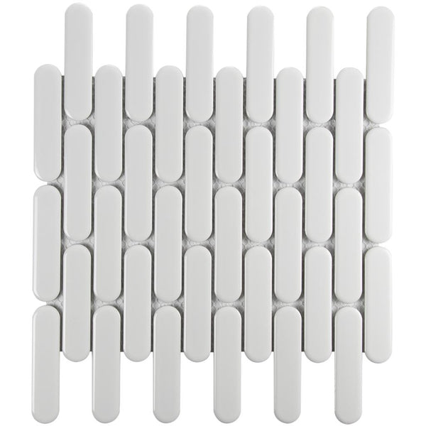 TMF Sevilla SEO23100 White Glossy 2,3x9,8 30x30 Oval Finger