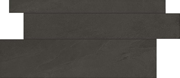 Unicom Starker Brazilian slate Rail black Naturale 30x60 Plank