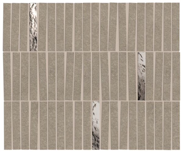 Atlas Concorde Boost Mineral Grey Matt 1,5x9,6 35x29,2 Mosaico Domino Lux