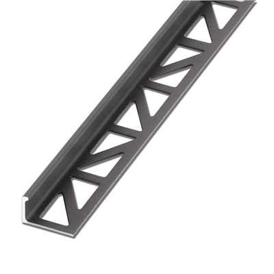 Blanke Aluminium Recht New York Grafiet 11 mm 250 cm 300-4561A-11025