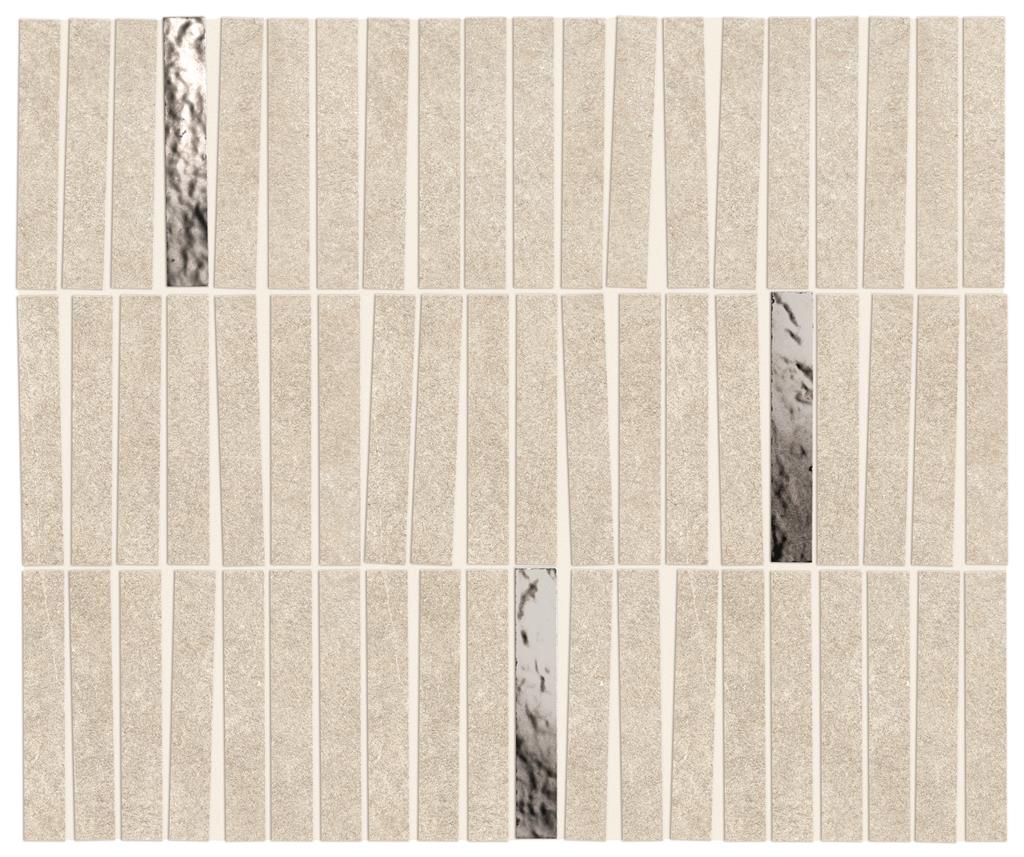 Atlas Concorde Boost Mineral White Matt 1,5x9,6 35x29,2 Mosaico Domino Lux