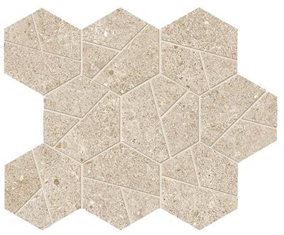 Atlas Concorde Boost Stone Cream Matt 25x28,5 Mosaico Hex