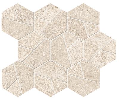 Atlas Concorde Boost Stone Ivory Matt 25x28,5 Mosaico Hex