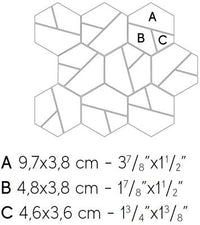 Atlas Concorde Boost Stone Ivory Matt 25x28,5 Mosaico Hex