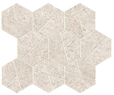 Atlas Concorde Boost Stone White Matt 25x28,5 Mosaico Hex