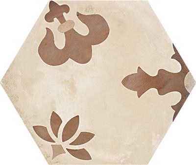 Marca Corona Terra 0409 Mix Giglio vers. C 25x21,6 Esagono