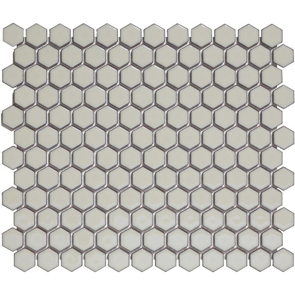 TMF Barcelona AFH23330 Soft Grey with Edge Glossy 2,3x2,6 26x30 Hexagon