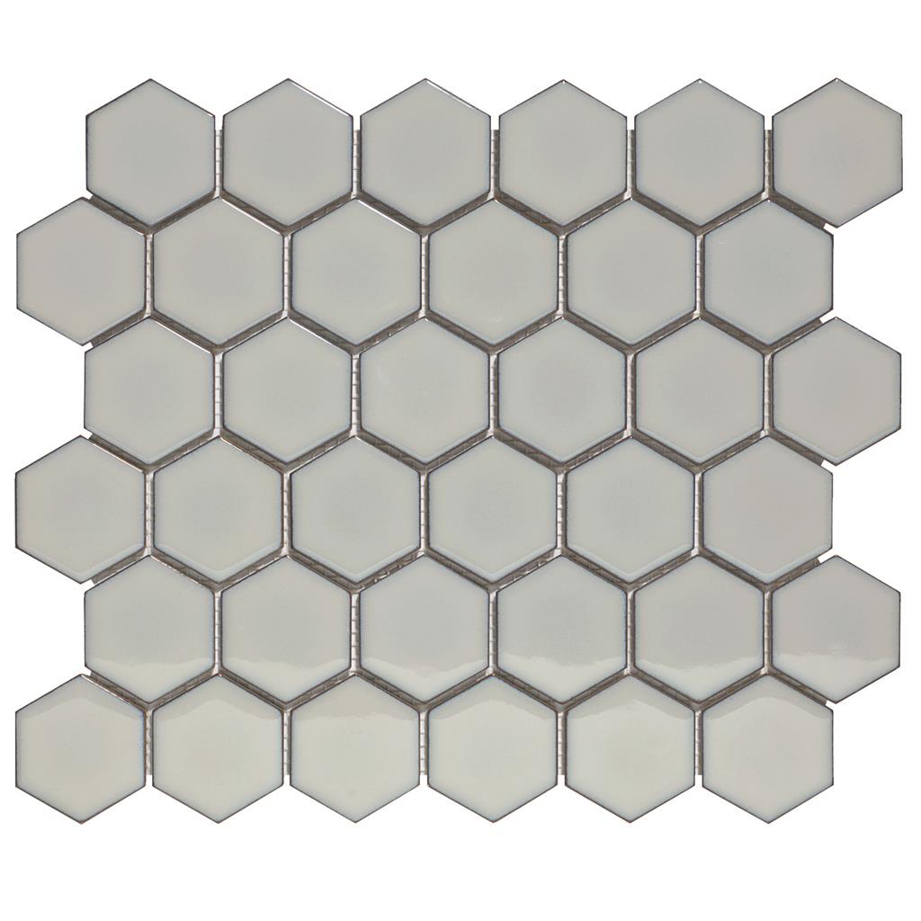 TMF Barcelona AFH02076 Light Grey Edge Glossy 5,1x5,9 27,8x32,5 Hexagon