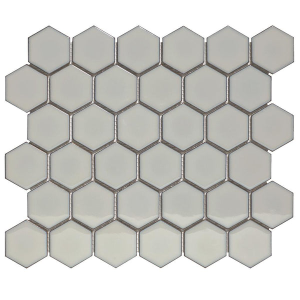 TMF Barcelona AFH02076 Light Grey Edge Glossy 5,1x5,9 27,8x32,5 Hexagon