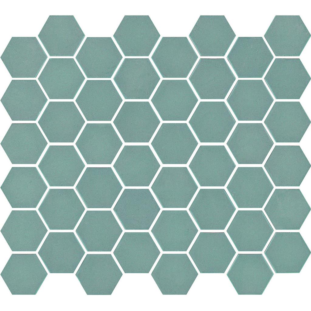 TMF Valencia VAL25M Turquoise Matt 4,3x4,9 27,8x32,5 Hexagon