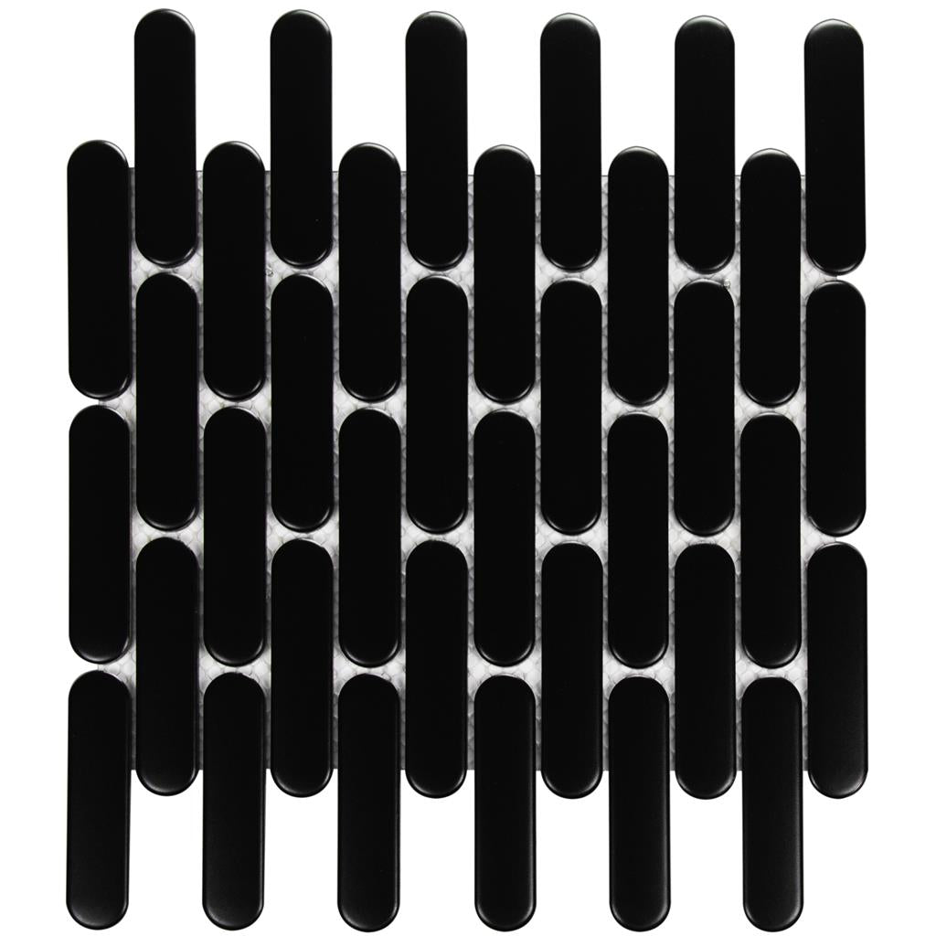 TMF Sevilla SEO23925 Black Matt 2,3x9,8 30x30 Oval Finger
