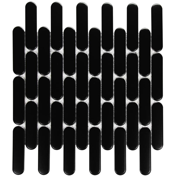 TMF Sevilla SEO23925 Black Matt 2,3x9,8 30x30 Oval Finger