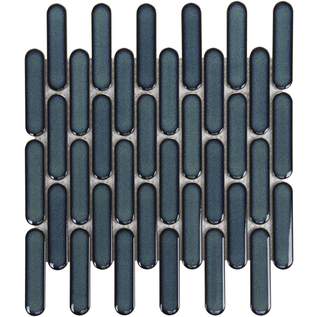 TMF Sevilla SEO23625 Azure Blue speckle Glossy 2,3x9,8 30x30 Oval Finger