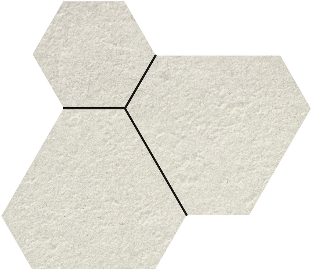 Durstone Dakota White Mate 30x35 Mosaico Nido