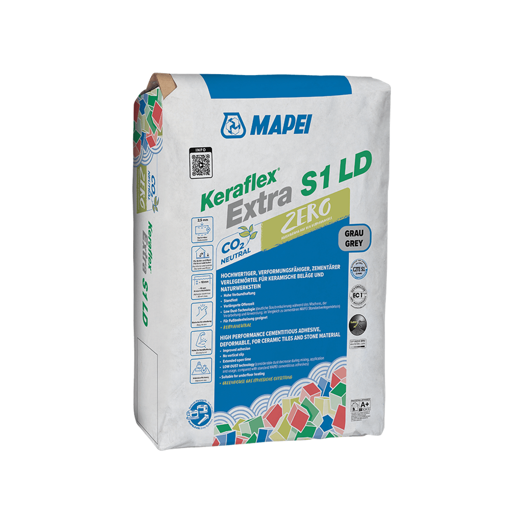 Mapei Keraflex Extra S1 LD Zero Grijs à 20 Kg