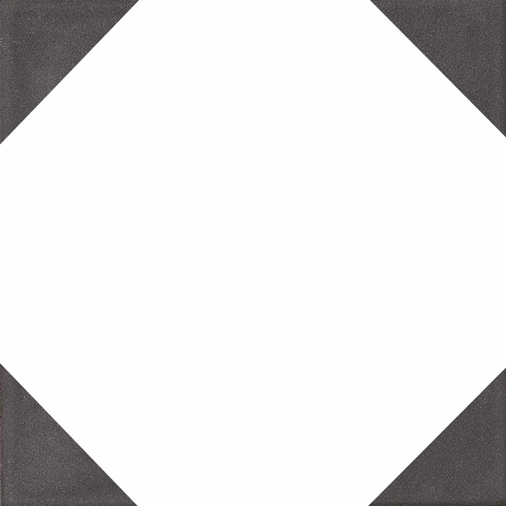 Kerion Neocim Classic Octogone Noir 20x20 Décor