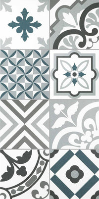 Kerion Neocim Plus Patchwork Bleu / Gris 20x20