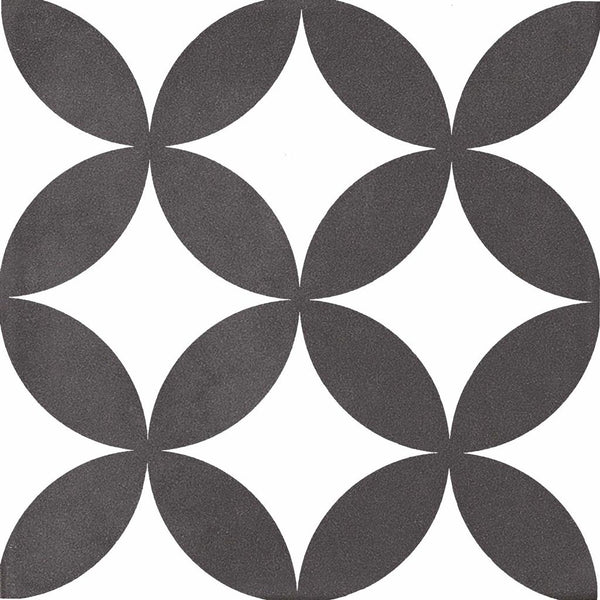 Kerion Neocim Classic Fleur Noir 20x20 Décor
