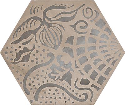 Marca Corona Terra 0402 Floreale vers. F 25x21,6 Esagono