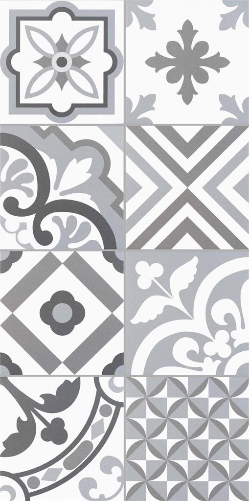 Kerion Neocim Plus Patchwork Gris / Plomb 20x20