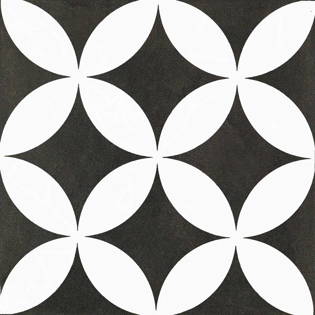 Kerion Neocim Plus Fleur Noir N 20x20 Décor