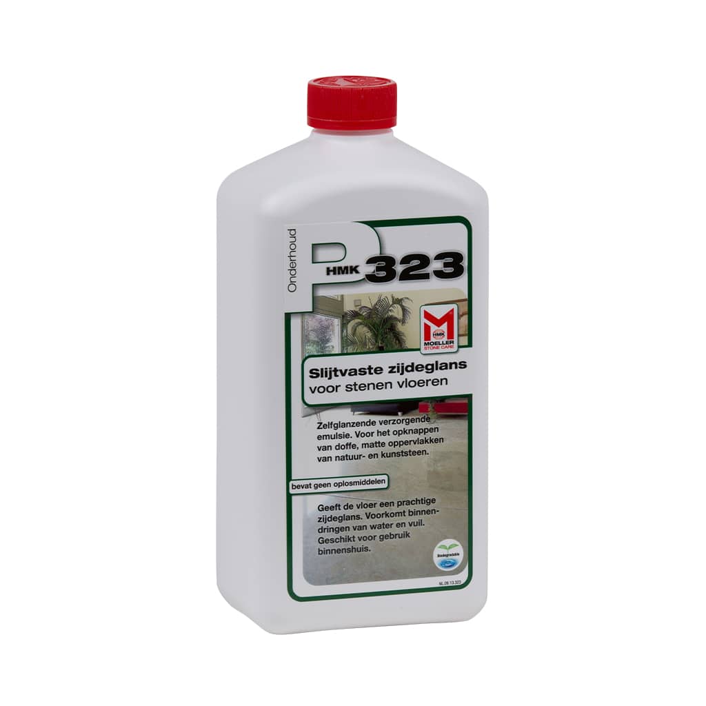 Moeller Stone Care P 323 à 1 Liter Slijtvaste zijdeglans. voor stenen vloeren