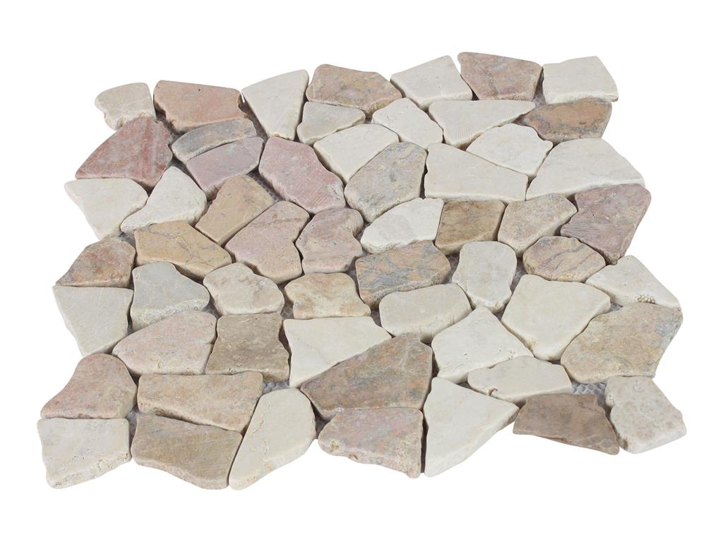 Cerastone Wit/roodmix Brokstukken 30x30