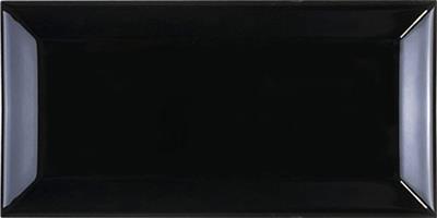 Steenbok Metro Zwart Glans 7,5x15