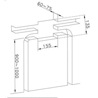 Wolfsburg Verlin inbouw thermostaat chroom  2-weg met omstel inclusief easy-install inbouwbox voor douche of bad rond