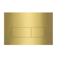 Alca Flat moon metaal geborsteld  goud bedieningsplaat t.b.v. AM101, AM118 en AM1101