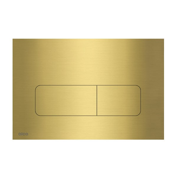Alca Flat moon metaal geborsteld  goud bedieningsplaat t.b.v. AM101, AM118 en AM1101