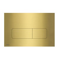 Alca Flat moon metaal geborsteld  goud bedieningsplaat t.b.v. AM101, AM118 en AM1101