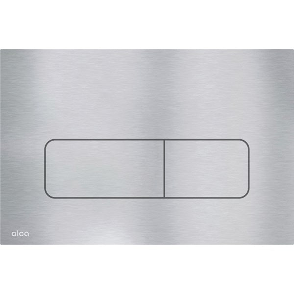 Alca Flat moon metaal geborsteld rvs  bedieningsplaat t.b.v. AM101, AM118 en AM1101