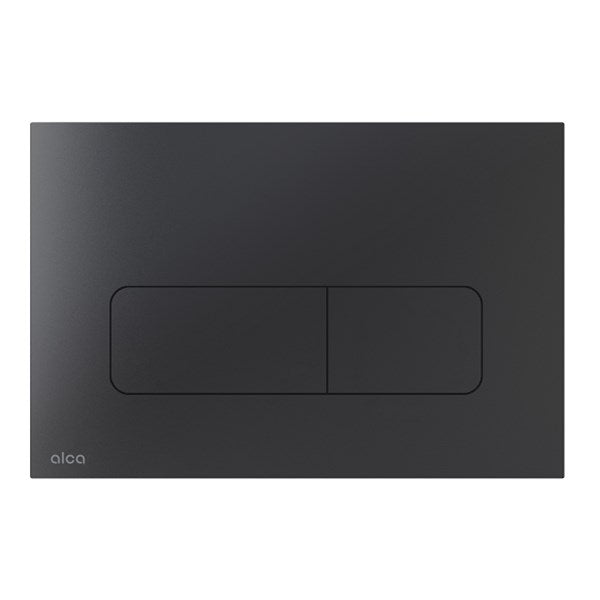 Alca Flat moon metaal mat zwart bedieningsplaat t.b.v. AM101, AM118 en AM1101