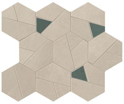 Atlas Concorde Boost Pro Cream Matt 25x28,5 Mosaico Hex Blue
