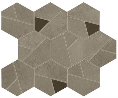 Atlas Concorde Boost Pro Taupe Matt 25x28,5 Mosaico Hex Coffee