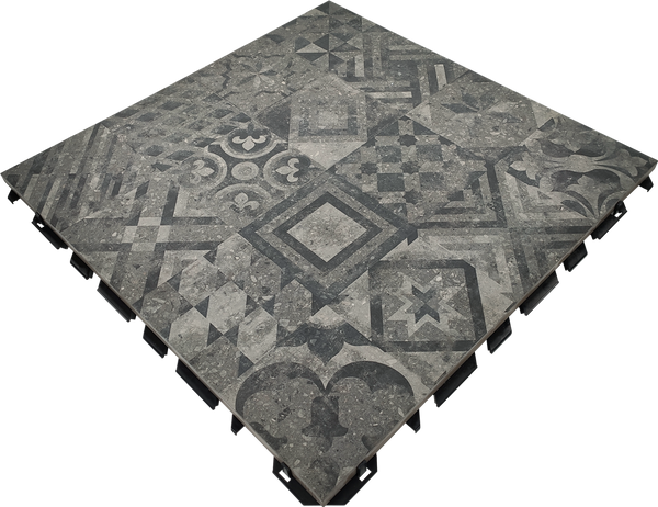 Tilesystem Decor Grey 59,7x59,7 40 mm (incl. mat)(R)