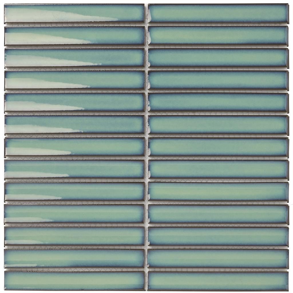 TMF Sevilla SEF20500 Ocean Green Glossy 2x14,5 29,6x29,9 Finger