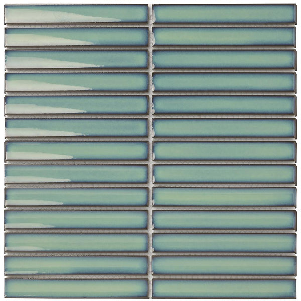 TMF Sevilla SEF20500 Ocean Green Glossy 2x14,5 29,6x29,9 Finger
