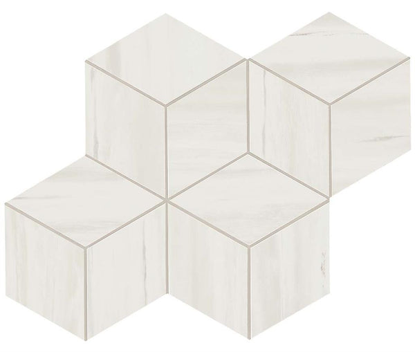 Atlas Concorde Marvel Stone Bianco Dolomite Lappato 10x17 30x35 Mosaico Esagono