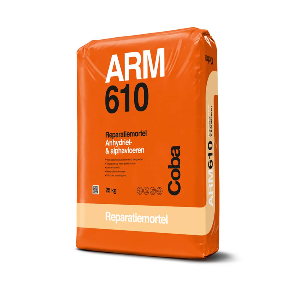 Coba ARM 610 Reparatiemortel  à 25 Kg Anhydriet-& alphavloeren