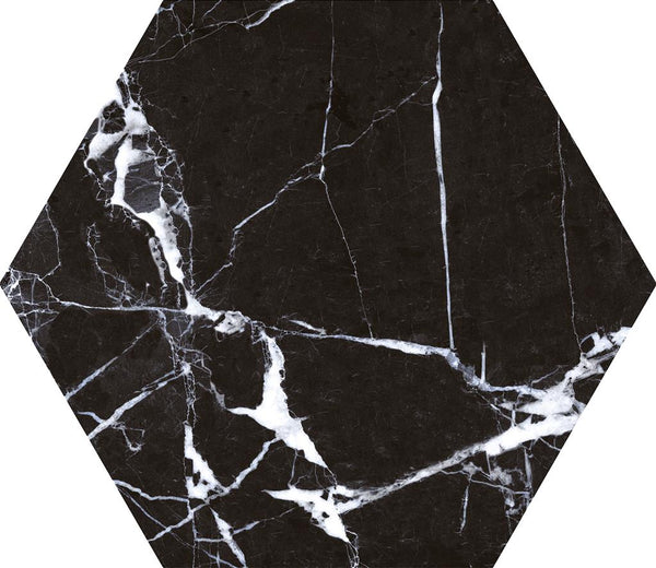 Durstone Six Nero hexagon 23x27