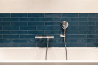 Steenbok Rustic Stripe Dark Blue Glossy 7,5x30