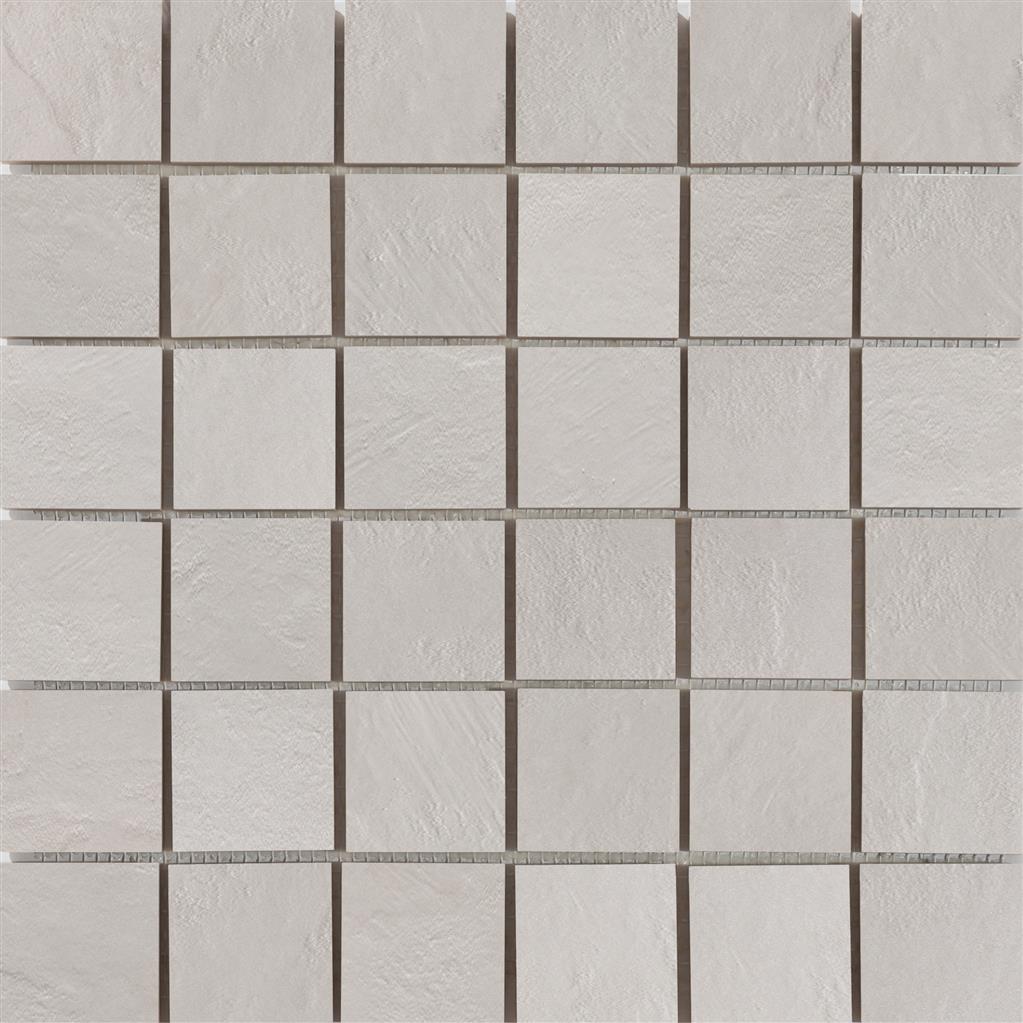Ecoceramic Newton White Natural 5x5 30x30