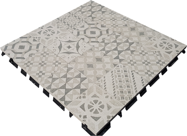 Tilesystem Decor Beige 59,7x59,7 40 mm (incl. mat)(R)