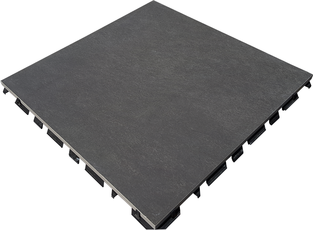Tilesystem Quartz Black 59,7x59,7 40 mm (incl. mat)(R)