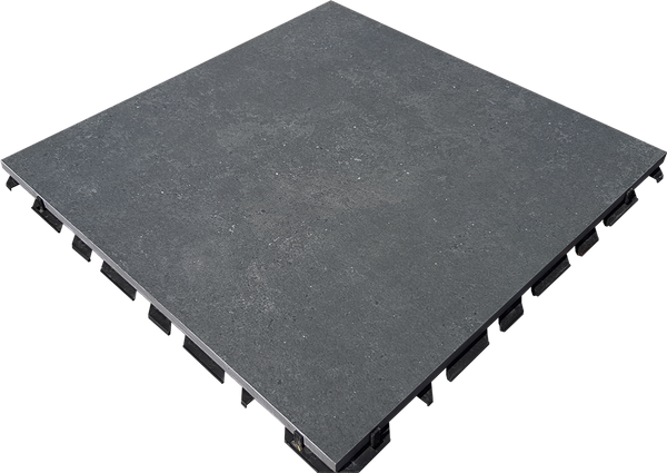 Tilesystem Concrete Black 59,7x59,7 40 mm (incl. mat)(R)
