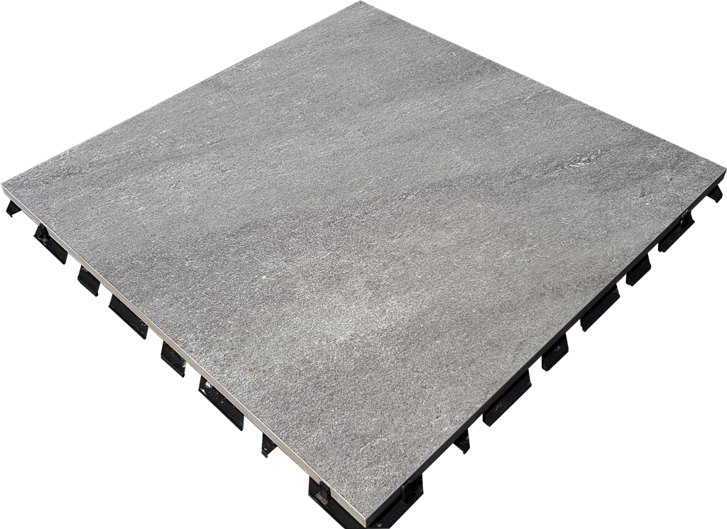 Tilesystem Quartz Grey 59,7x59,7 40 mm (incl. mat)(R)