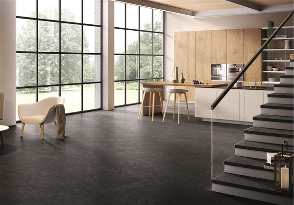 Cerdomus Nordenn Nero Naturale 20x40 Chiselled edge