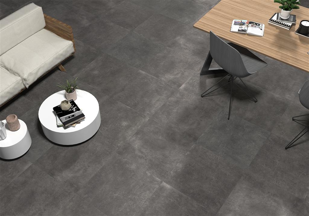 Ecoceramic Newton Graphite Natural 60x60 (R)
